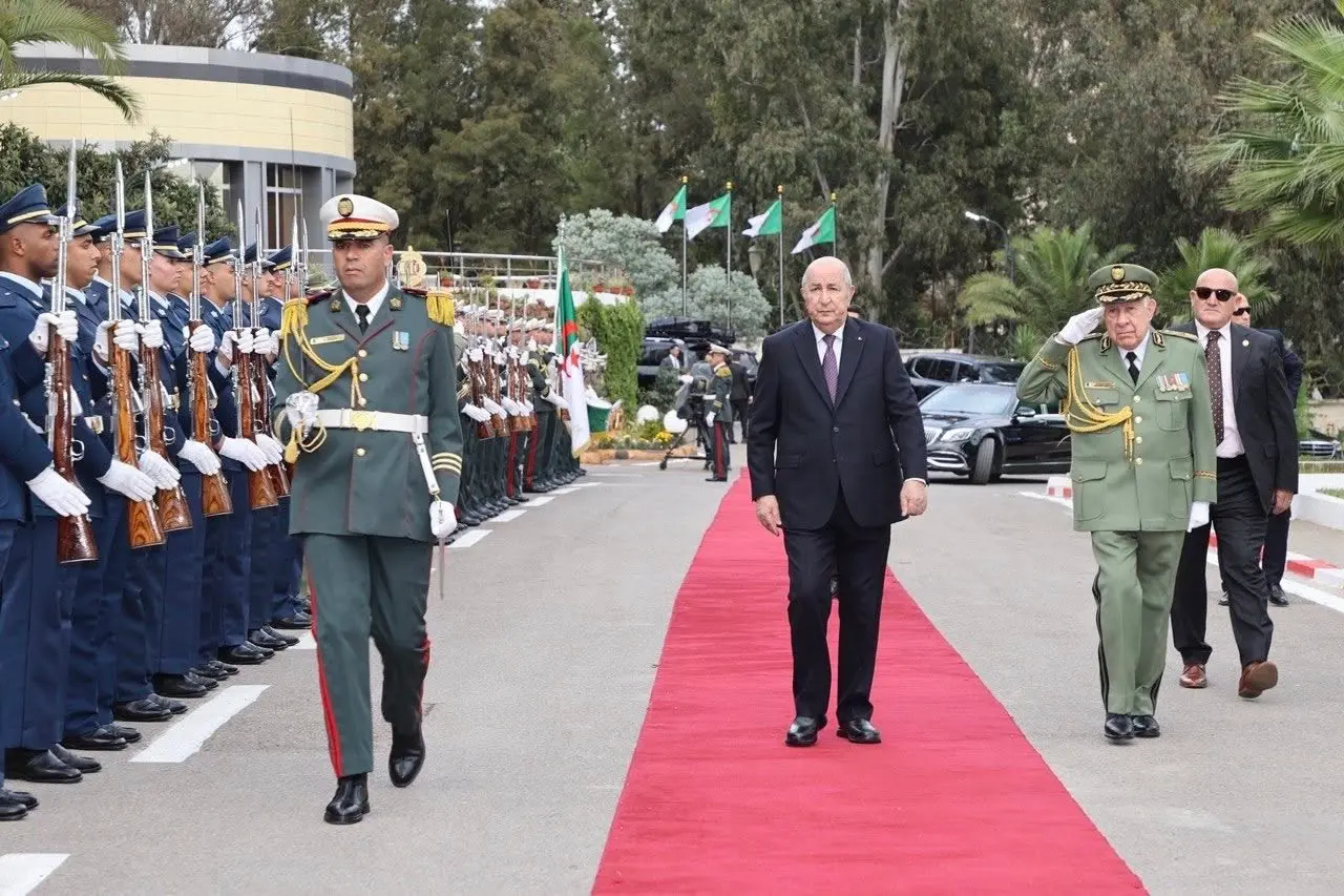 Finale de la coupe d’Algérie militaire de football : Arrivée du président de la République au CREPESM de Ben Aknoun