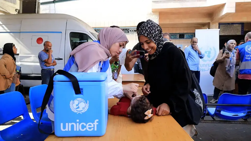 Ghaza : L’ONU lance une campagne de vaccination pour 44.000 enfants privés de soins