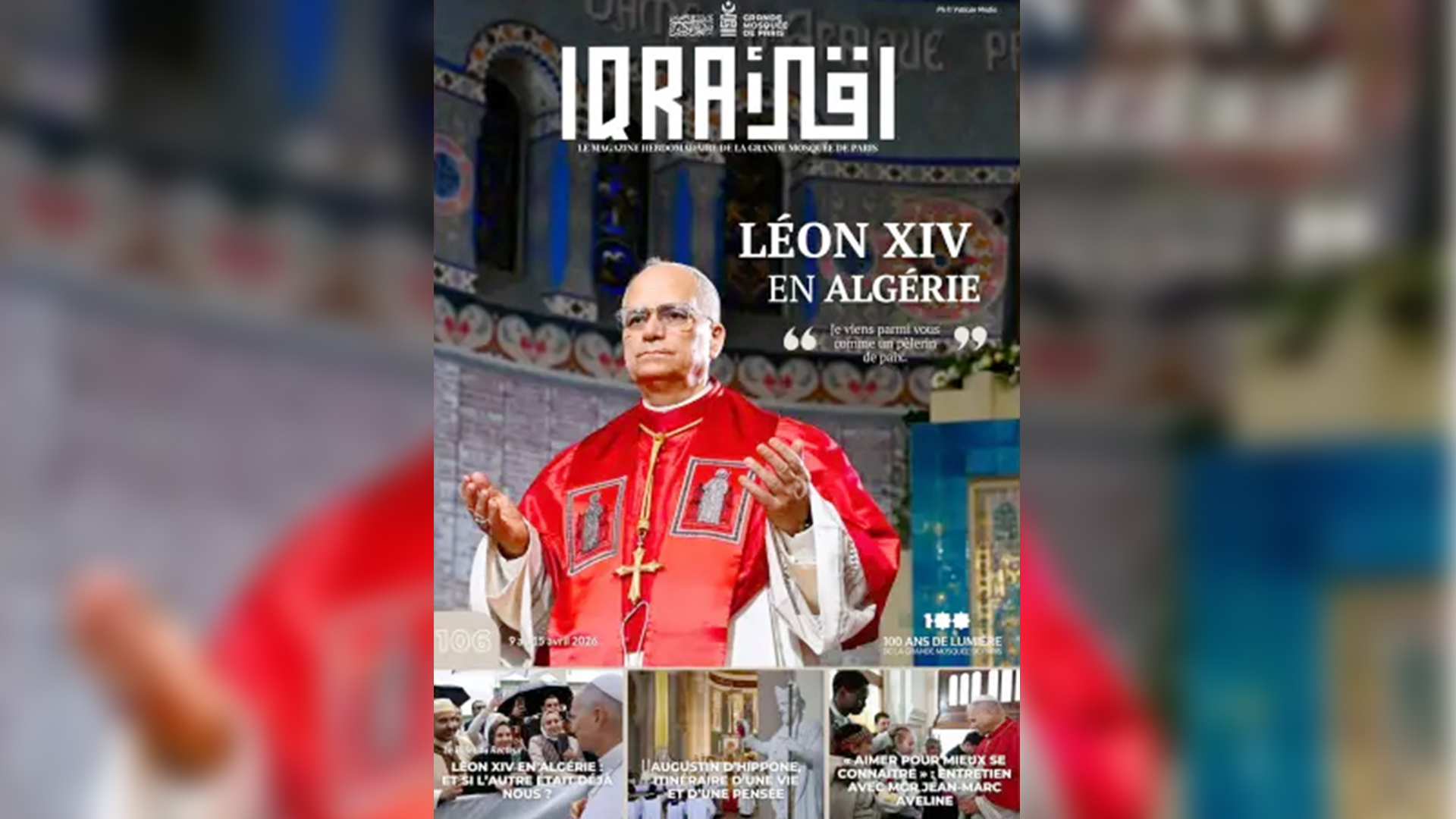La Grande Mosquée de Paris : Le magazine Iqra consacre un numéro à la visite du Pape en Algérie