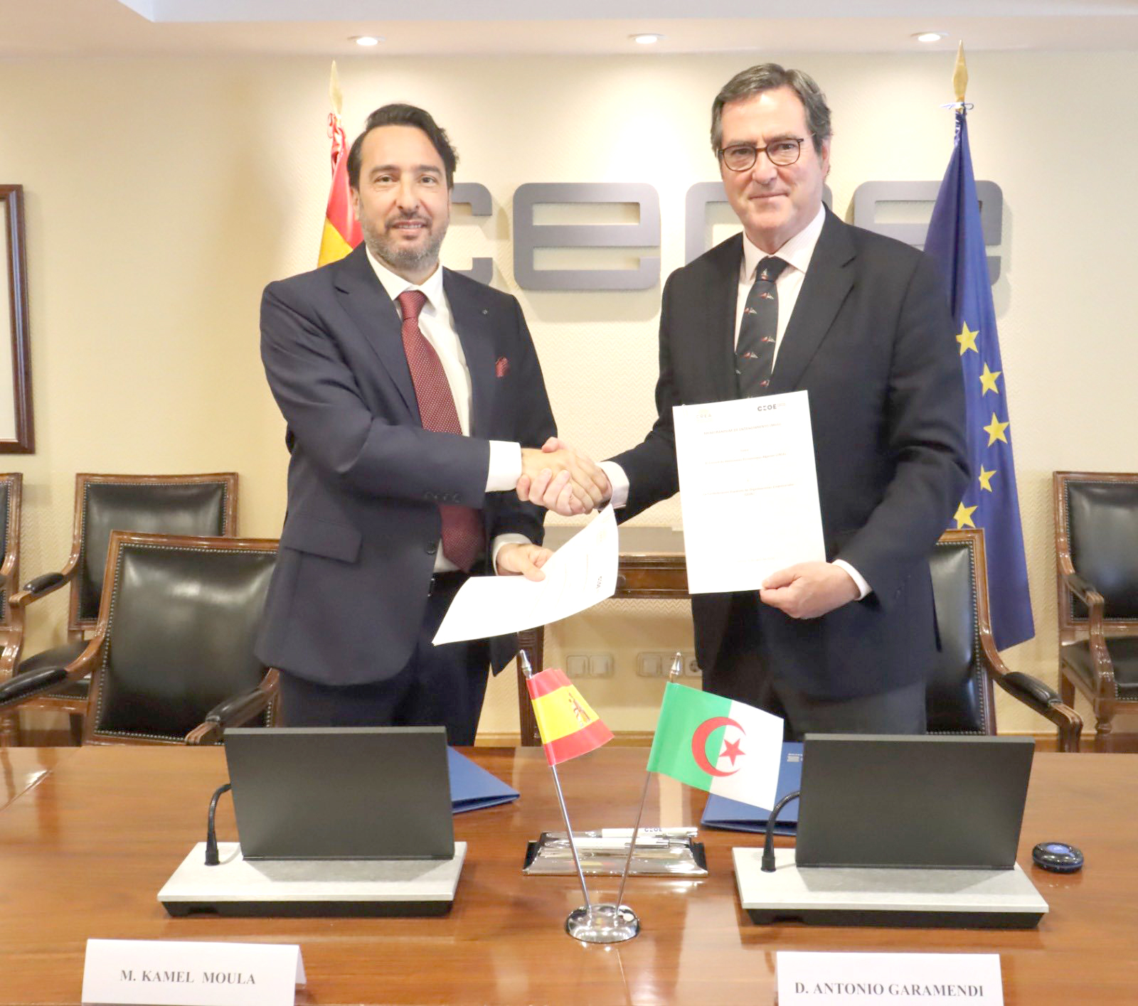 CREA – Confédération espagnole des organisations patronales (CEOE) : Signature d’un mémorandum d’entente
