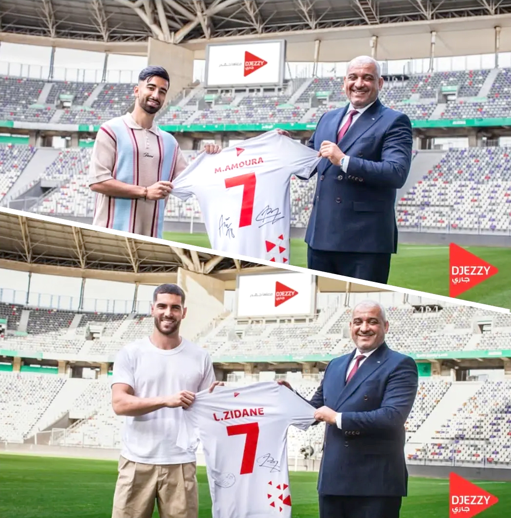 Djezzy : Les internationaux algériens Mohamed El Amine Amoura et Luca Zidane nommés comme ambassadeurs