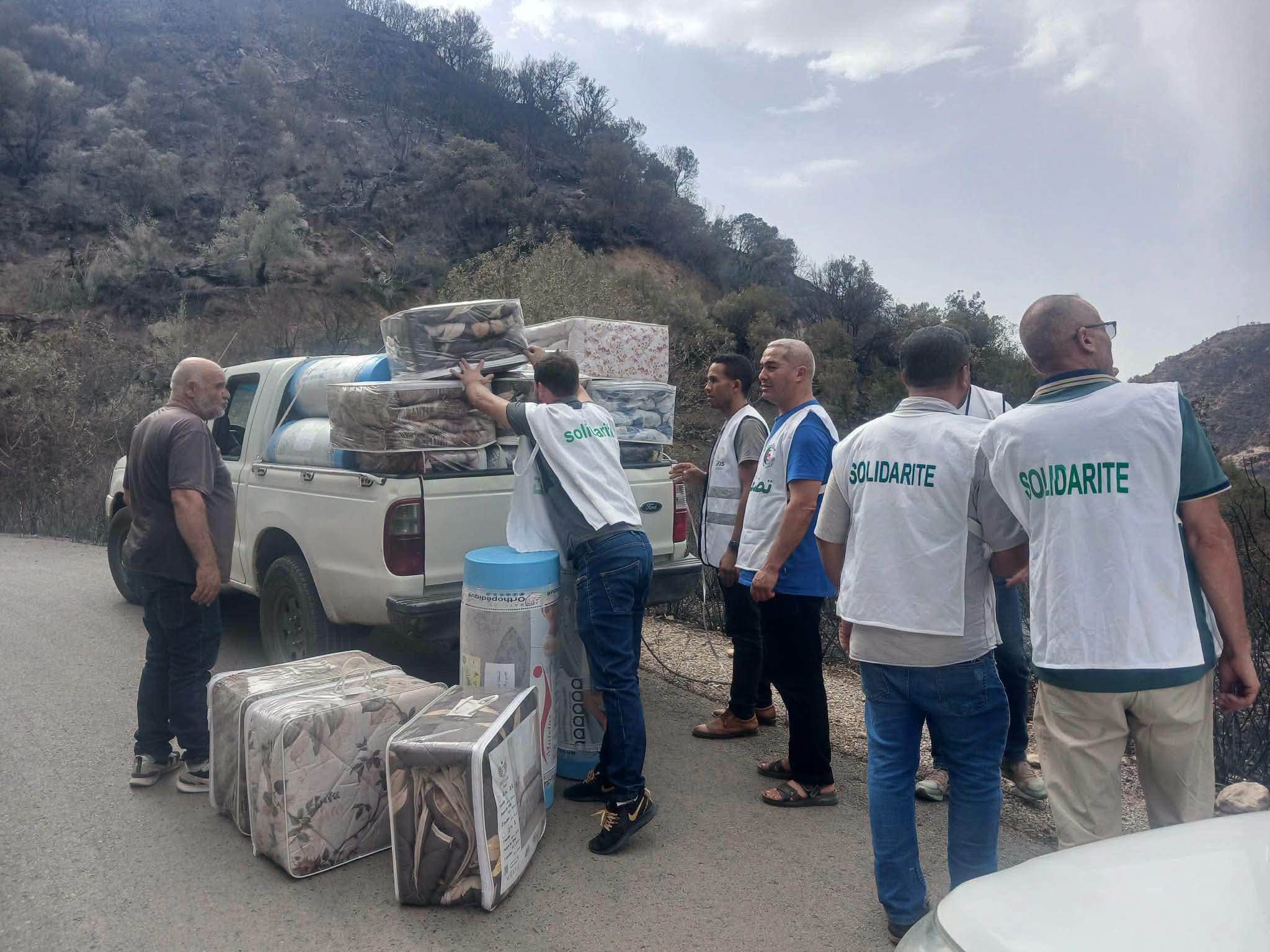 Incendies : Mobilisation exceptionnelle des équipes des cellules de proximité de solidarité dans la wilaya de Jijel