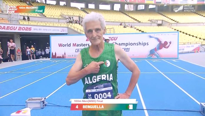 Mondiaux des Masters d’athlétisme : À 92 ans, l’Algérien Abdelkader Benguella décroche l’argent