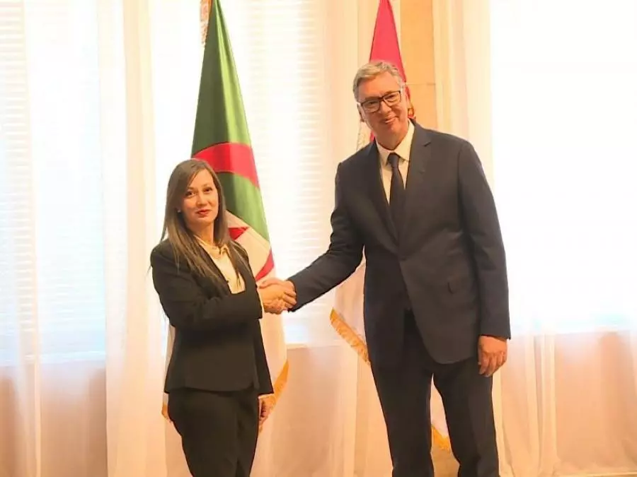 Mme. Boufedeche reçue à Belgrade par le président serbe
