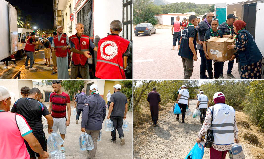 régions touchées par les récents incendies: Quand l’Algérie se mobilise, la solidarité prend la route