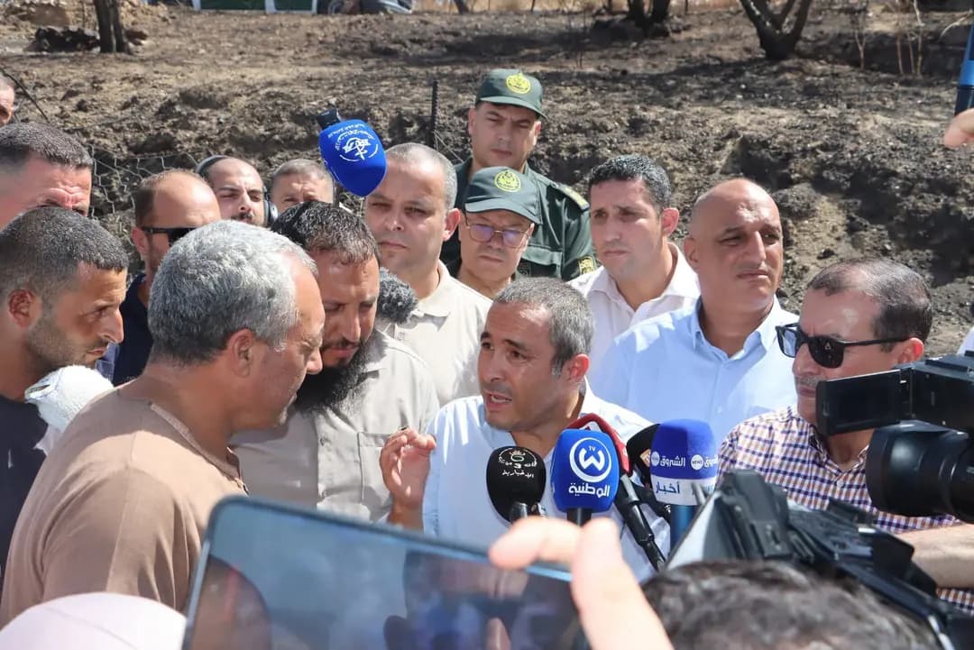 Incendies : Khaldi affirme depuis Jijel l&rsquo;indemnisation de tous les agriculteurs quel que soit le type des pertes subies