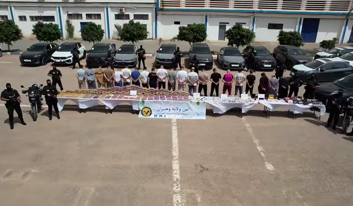 Oran : Saisie de 228 kg de cocaïne et arrestation de 20 suspects