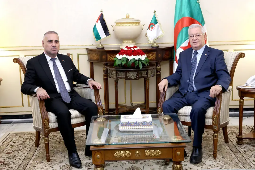 Conseil de la nation : Nasri reçoit l&rsquo;ambassadeur de l’Etat de Palestine en Algérie