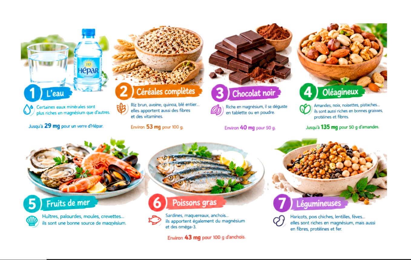 Nutrition et énergie : 7 aliments riches en magnésium pour retrouver de l’énergie