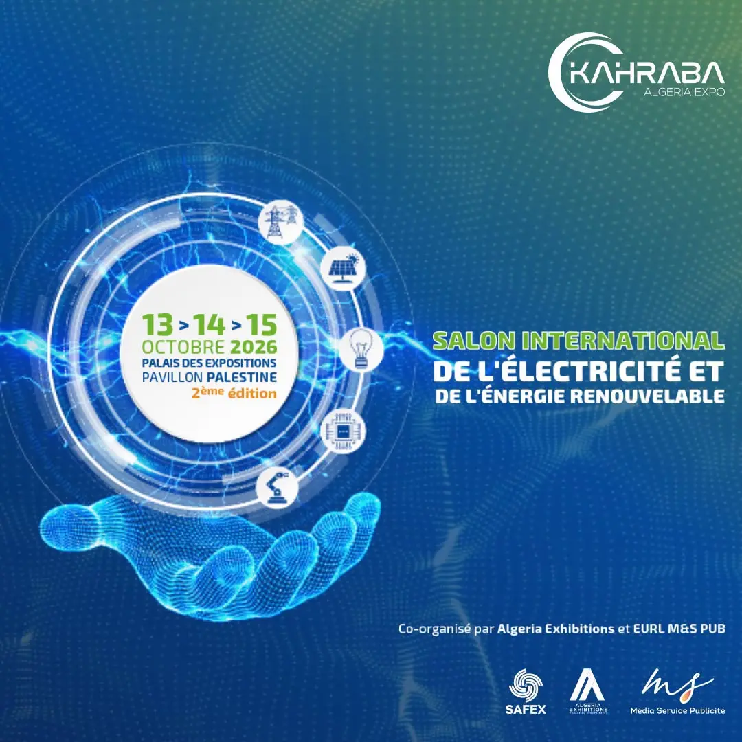 La 2e édition du Salon international de l’électricité et des énergies renouvelables du 13 au 15 octobre à Alger